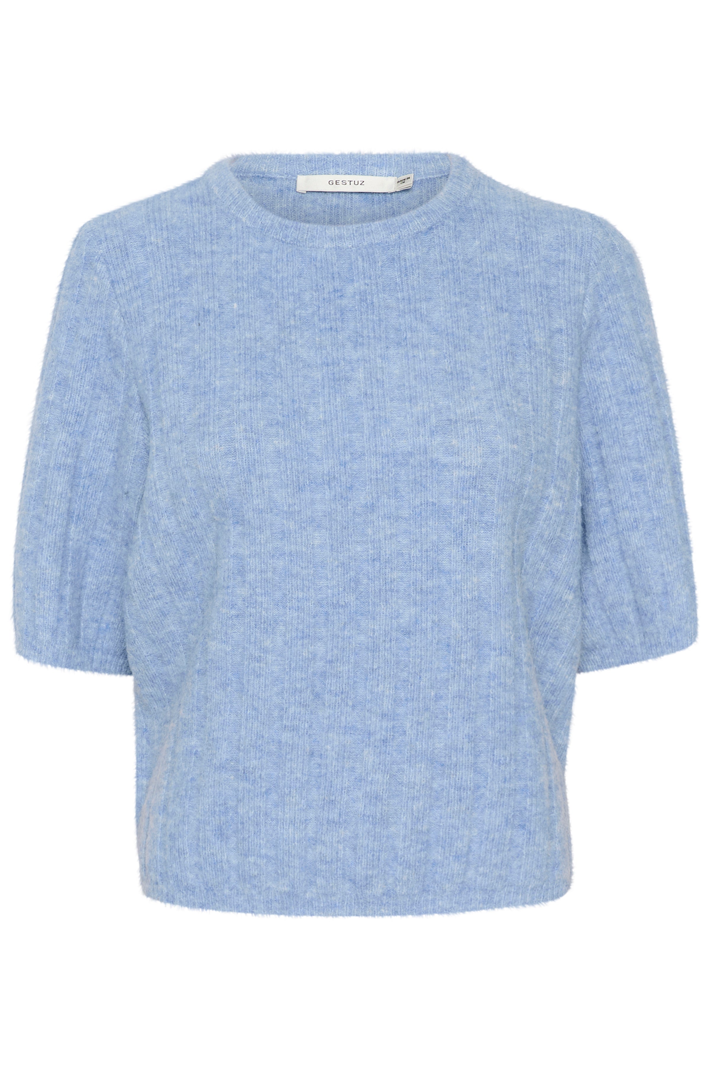 AlphaGZ kortærmet striktrøje - Illution Blue Melange